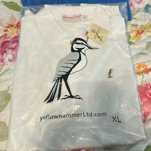 Yellowhammer LTD White polo shirt NWT size XL